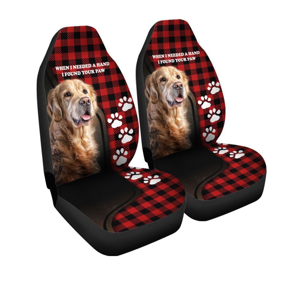 Golden Retriever Car Seat Covers Custom Dog Lover Car Accessories - Gearcarcover - 3