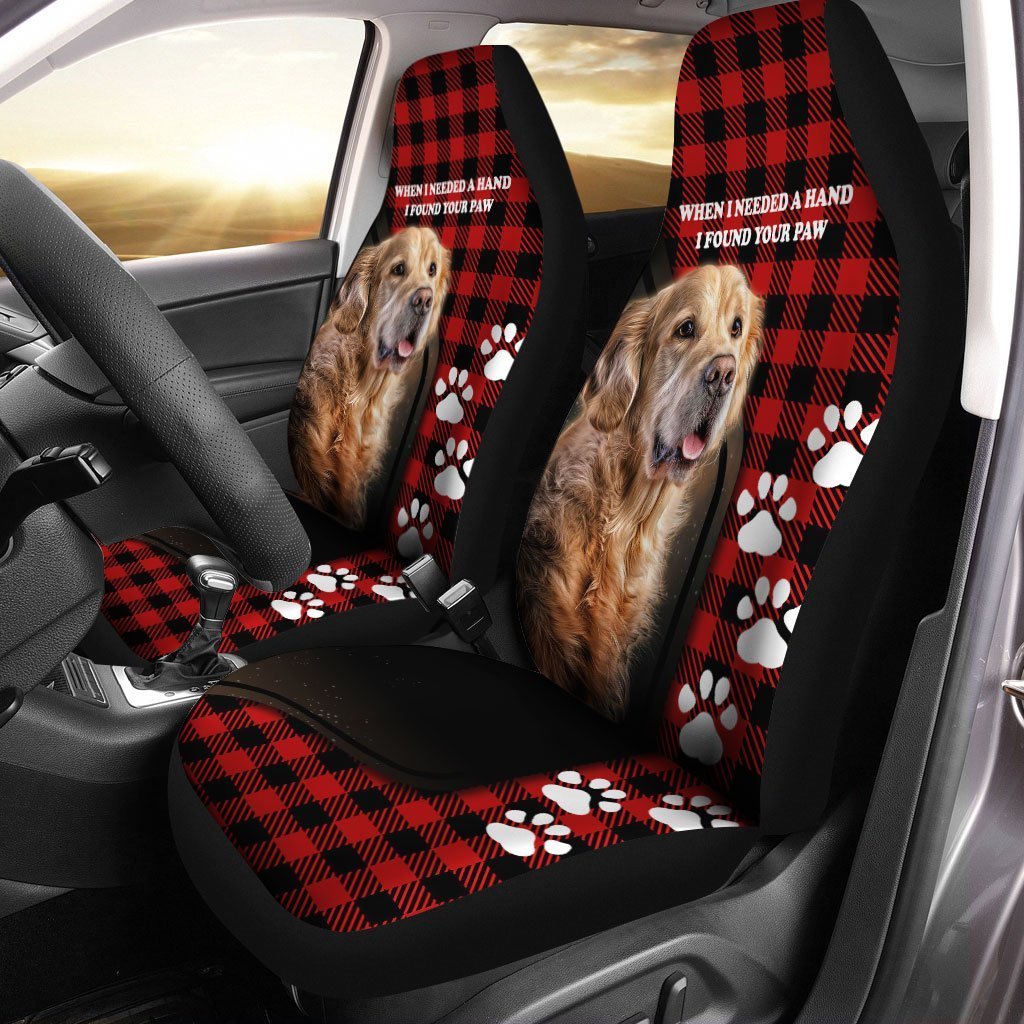 Golden Retriever Car Seat Covers Custom Dog Lover Car Accessories - Gearcarcover - 1