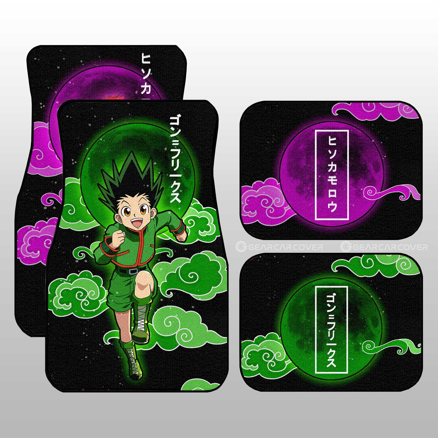 Gon Freecss And Hisoka Morow Car Floor Mats Custom Hunter x Hunter Anime Car Accessories - Gearcarcover - 2