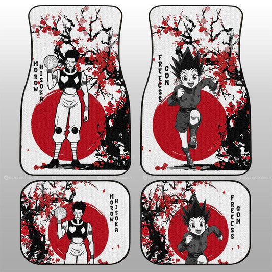 Gon Freecss And Hisoka Morow Car Floor Mats Custom Japan Style Hunter x Hunter Anime Car Accessories - Gearcarcover - 1