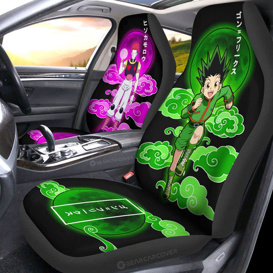 Gon Freecss And Hisoka Morow Car Seat Covers Custom Hunter x Hunter Anime Car Accessories - Gearcarcover - 2
