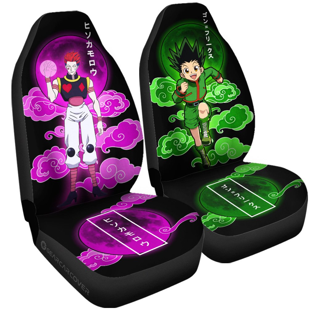 Gon Freecss And Hisoka Morow Car Seat Covers Custom Hunter x Hunter Anime Car Accessories - Gearcarcover - 3