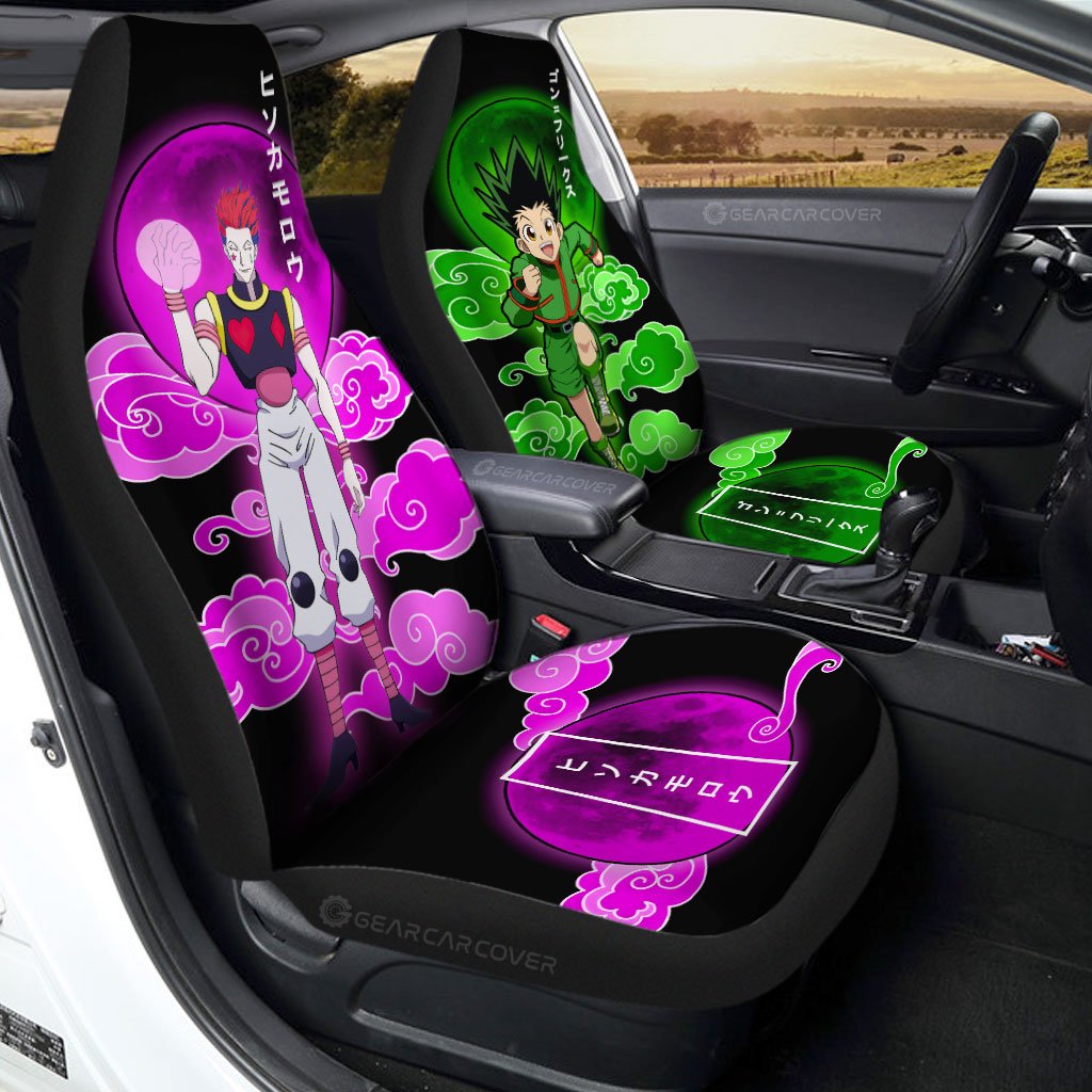 Gon Freecss And Hisoka Morow Car Seat Covers Custom Hunter x Hunter Anime Car Accessories - Gearcarcover - 1