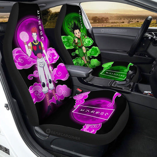 Gon Freecss And Hisoka Morow Car Seat Covers Custom Hunter x Hunter Anime Car Accessories - Gearcarcover - 1