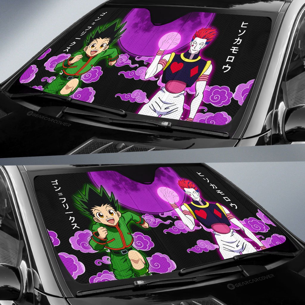 Gon Freecss And Hisoka Morow Car Sunshade Custom Hunter x Hunter Anime Car Accessories - Gearcarcover - 2