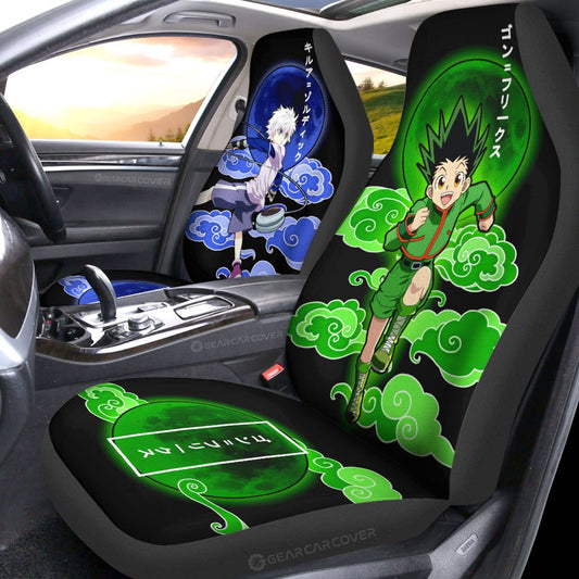 Gon Freecss And Killua Zoldyck Car Seat Covers Custom Hunter x Hunter Anime Car Accessories - Gearcarcover - 2