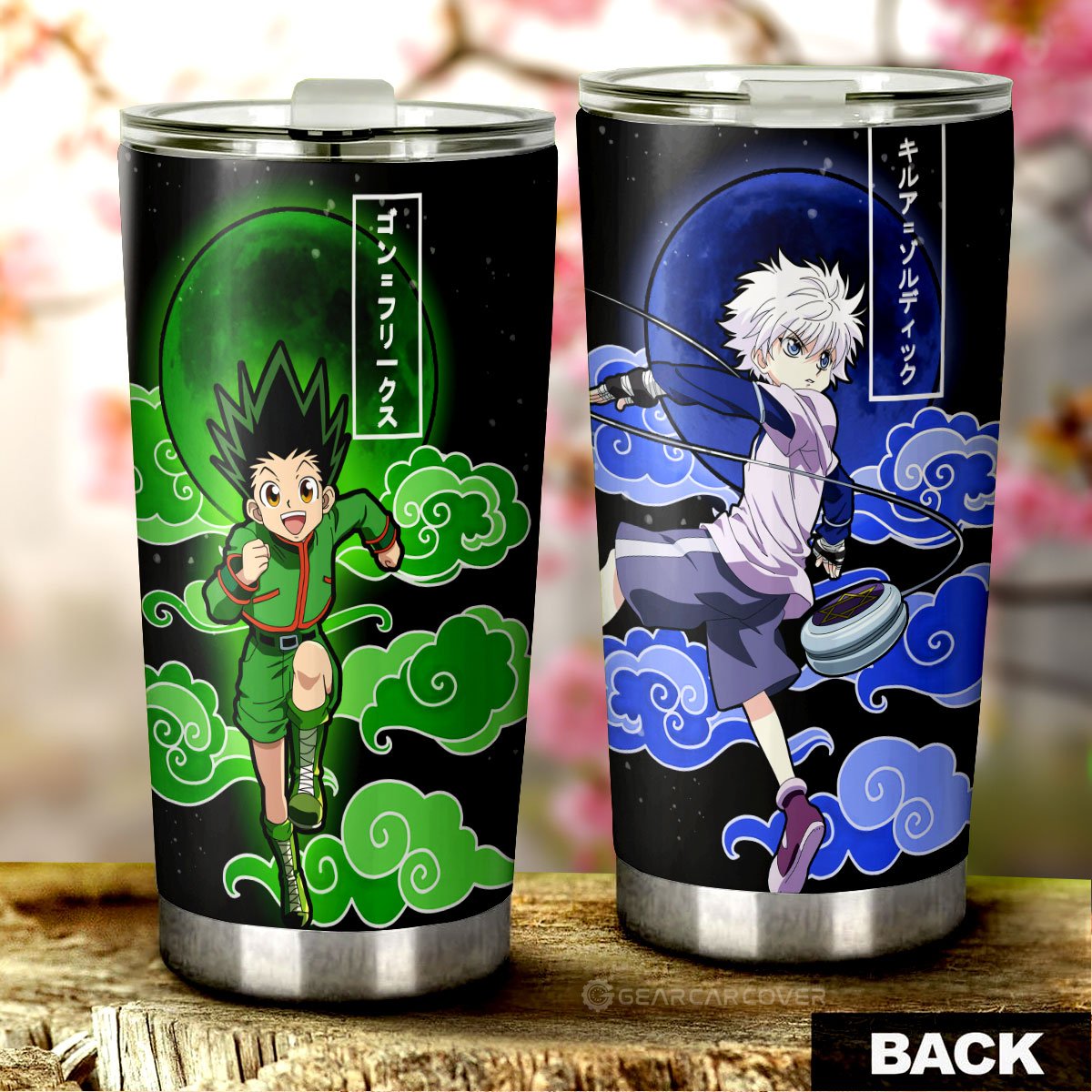 Gon Freecss And Killua Zoldyck Tumbler Cup Custom Hunter x Hunter Anime Car Accessories - Gearcarcover - 1
