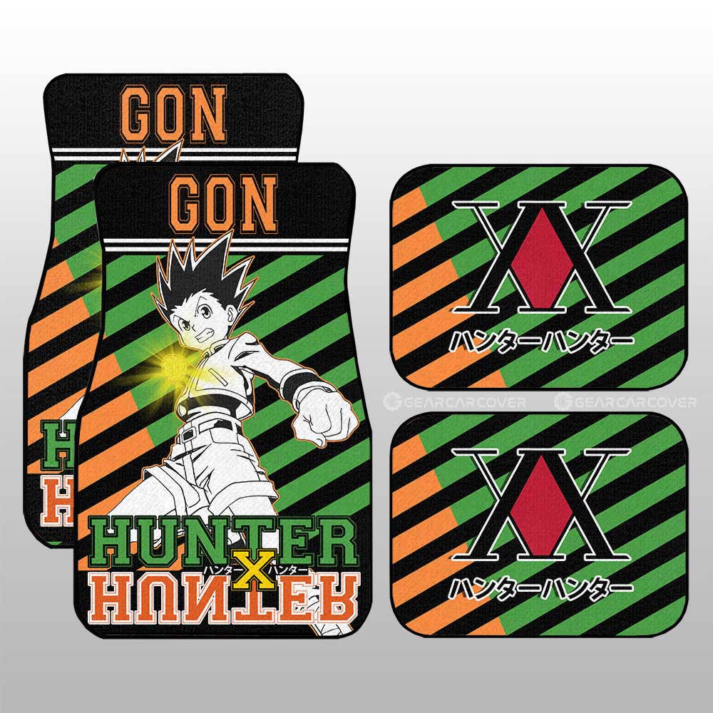 Gon Freecss Car Floor Mats Custom Hunter x Hunter Anime Car Accessories - Gearcarcover - 3