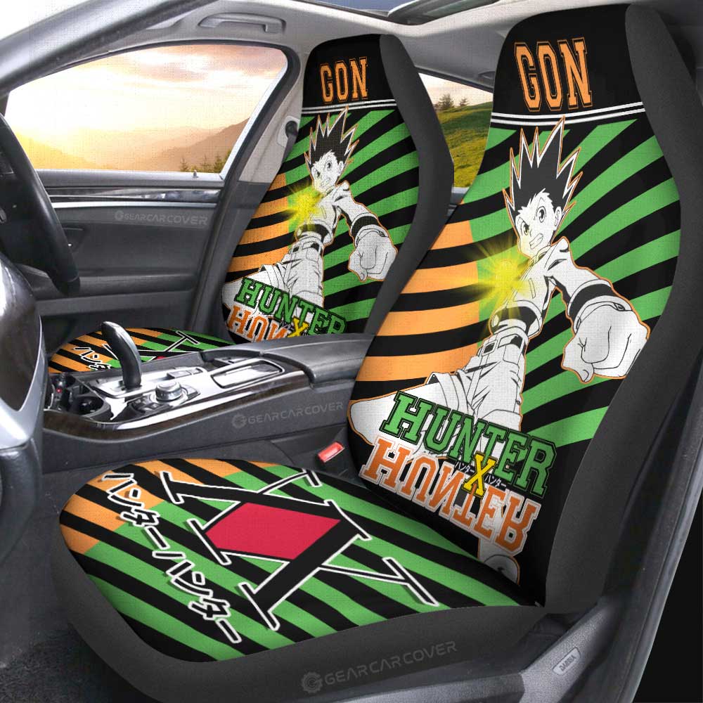 Gon Freecss Car Seat Covers Custom Hunter x Hunter Anime Car Accessories - Gearcarcover - 4
