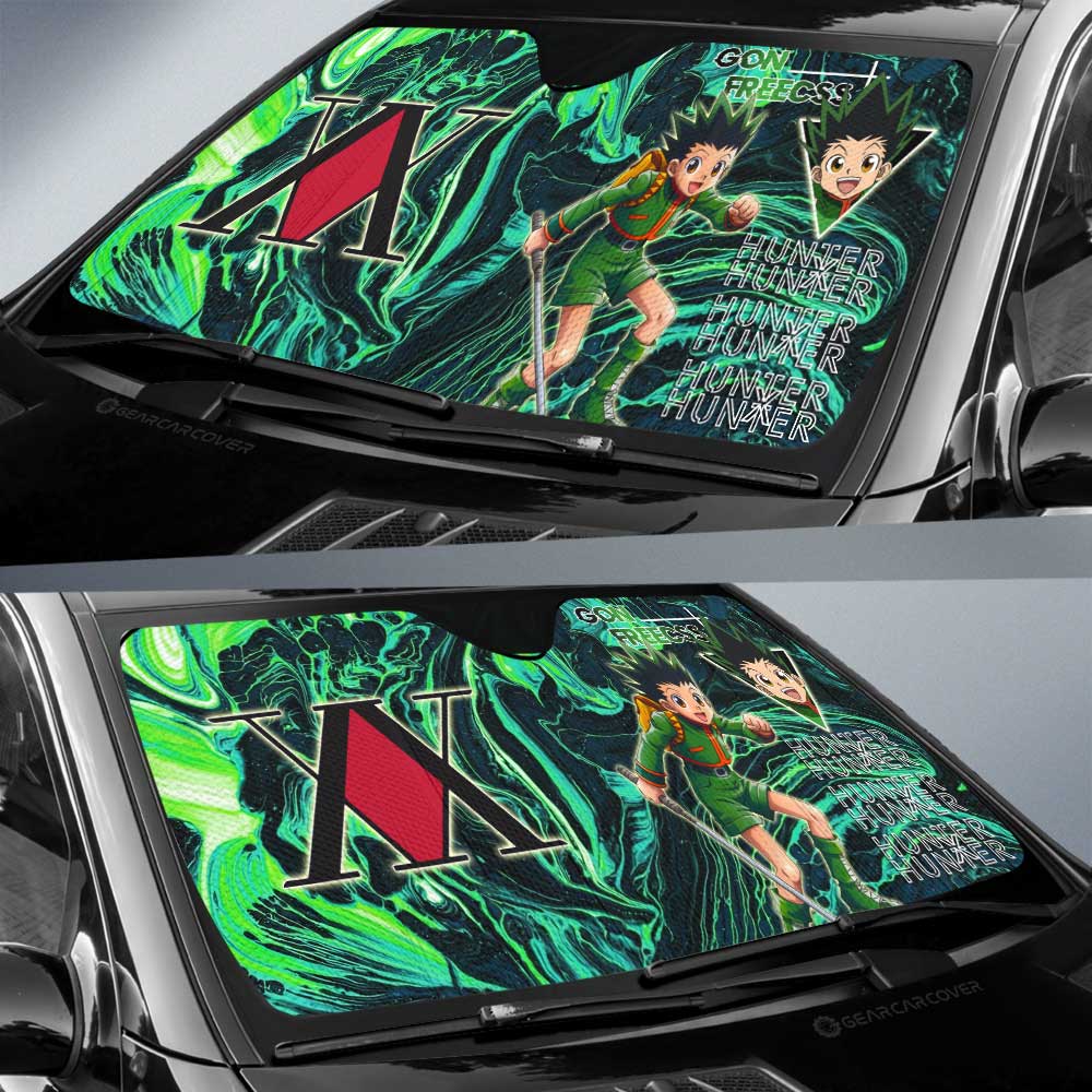 Gon Freecss Car Sunshade Custom Hunter x Hunter Anime Car Accessories - Gearcarcover - 3