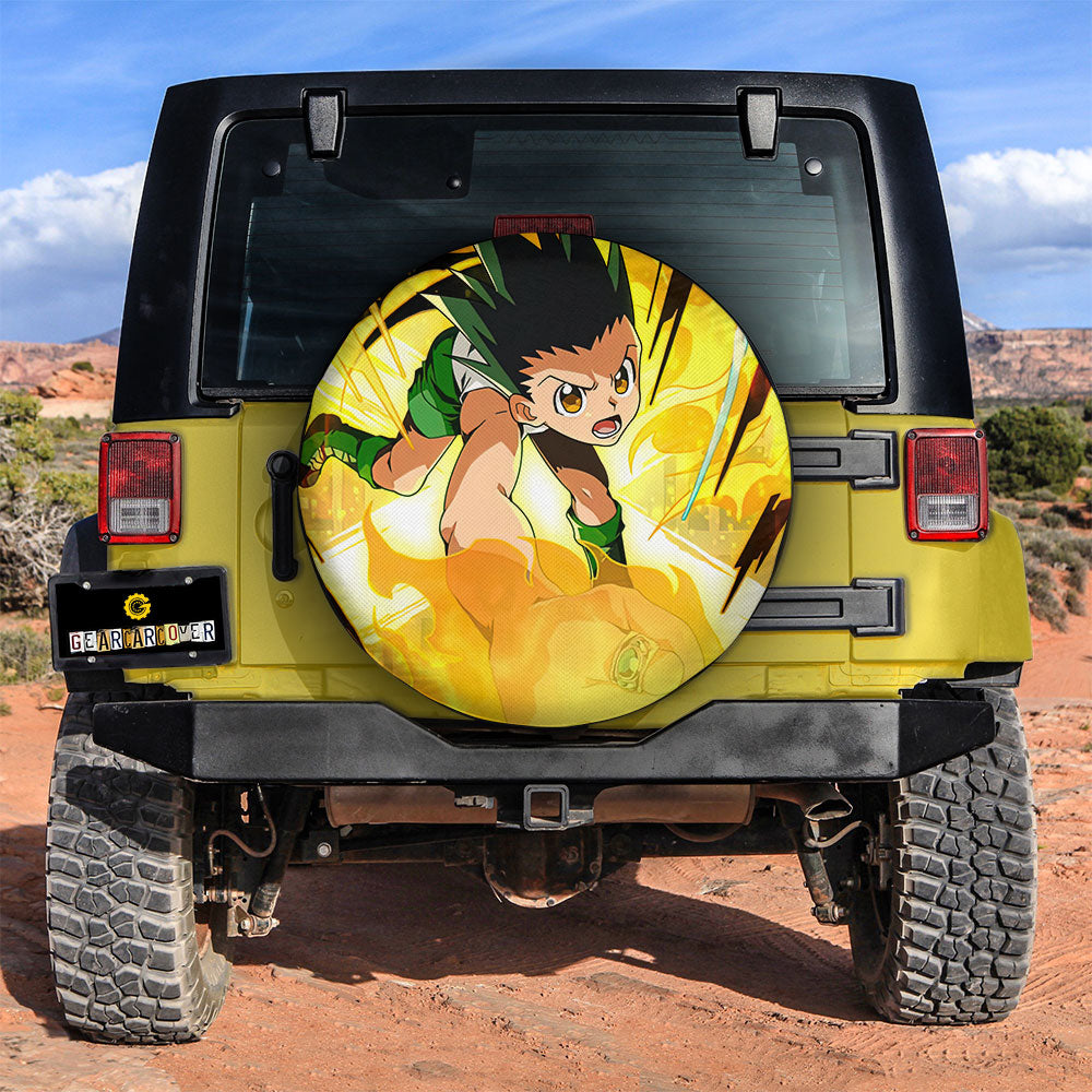 Gon Freecss Spare Tire Covers Custom Hunter x Hunter Anime Car Accessories - Gearcarcover - 3