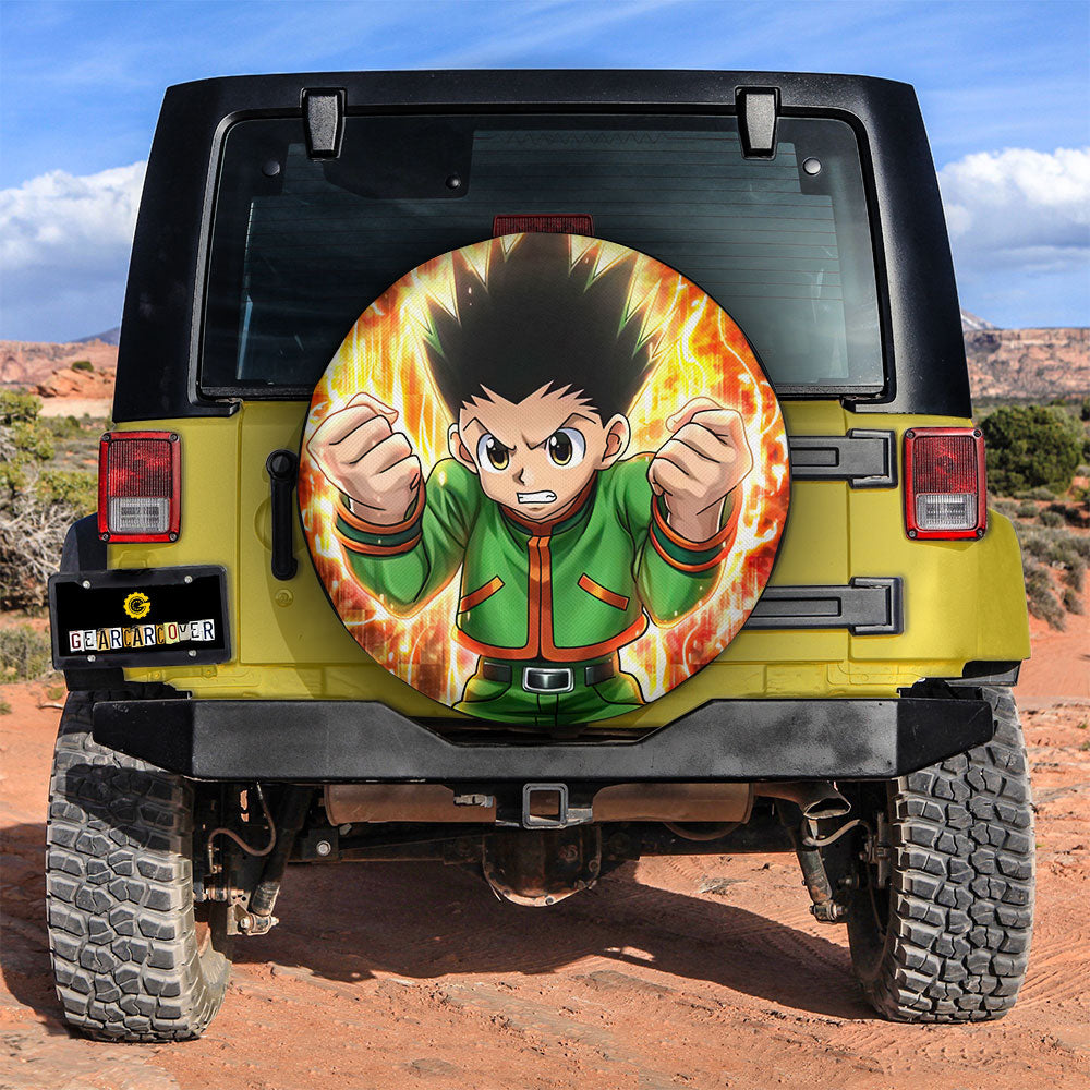 Gon Freecss Spare Tire Covers Custom Hunter x Hunter Anime Car Accessories - Gearcarcover - 3