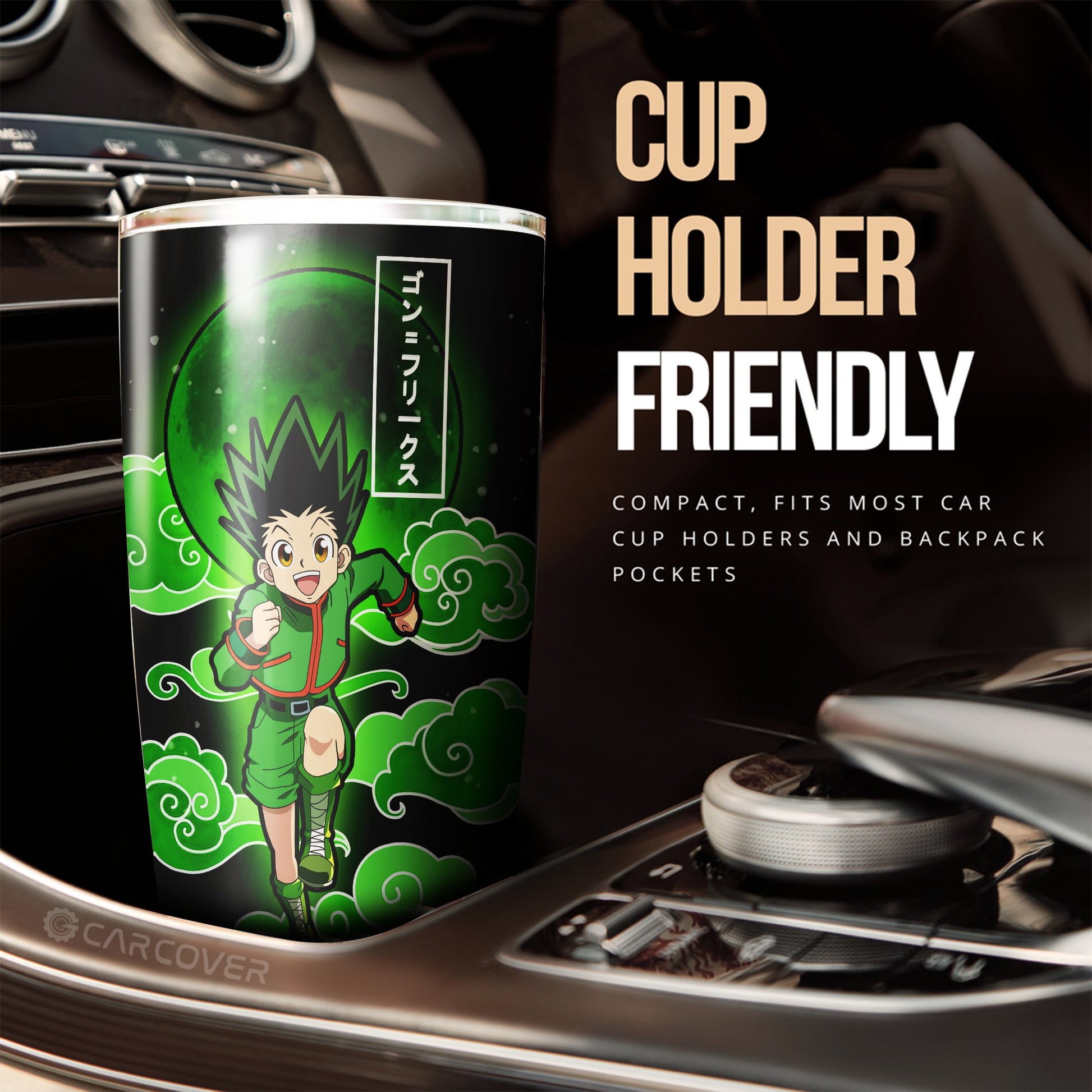 Gon Freecss Tumbler Cup Custom Hunter x Hunter Anime Car Accessories - Gearcarcover - 2