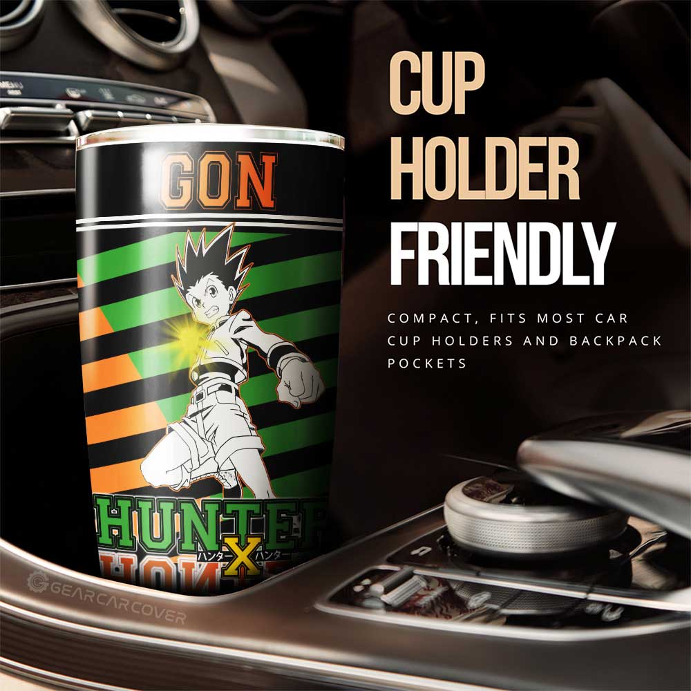 Gon Freecss Tumbler Cup Custom Hunter x Hunter Anime Car Interior Accessories - Gearcarcover - 2