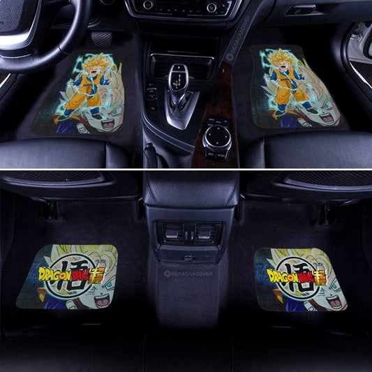 Goten Car Floor Mats Custom Dragon Ball Anime Car Accessories - Gearcarcover - 2