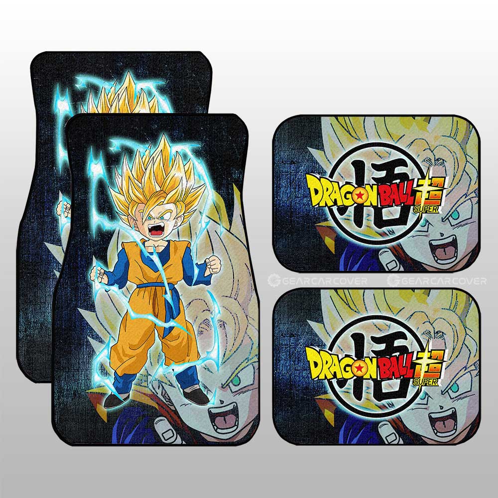 Goten Car Floor Mats Custom Dragon Ball Anime Car Accessories - Gearcarcover - 3