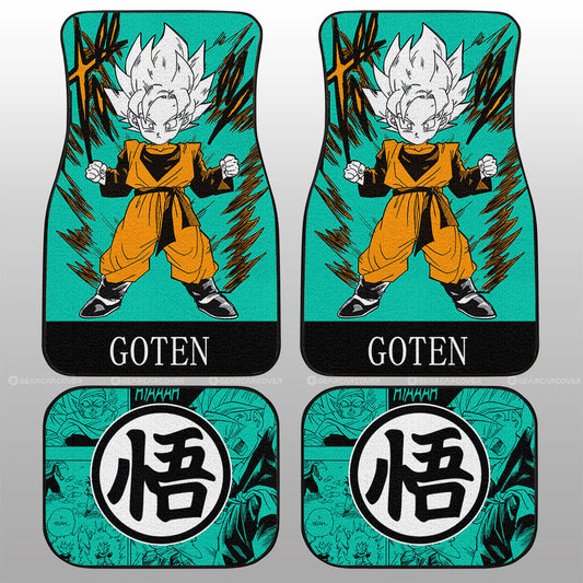 Goten Car Floor Mats Custom Dragon Ball Anime Manga Color Style - Gearcarcover - 2