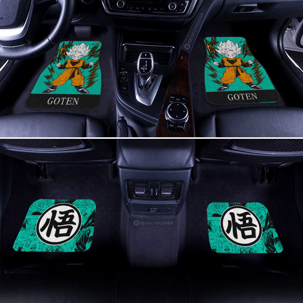Goten Car Floor Mats Custom Dragon Ball Anime Manga Color Style - Gearcarcover - 3