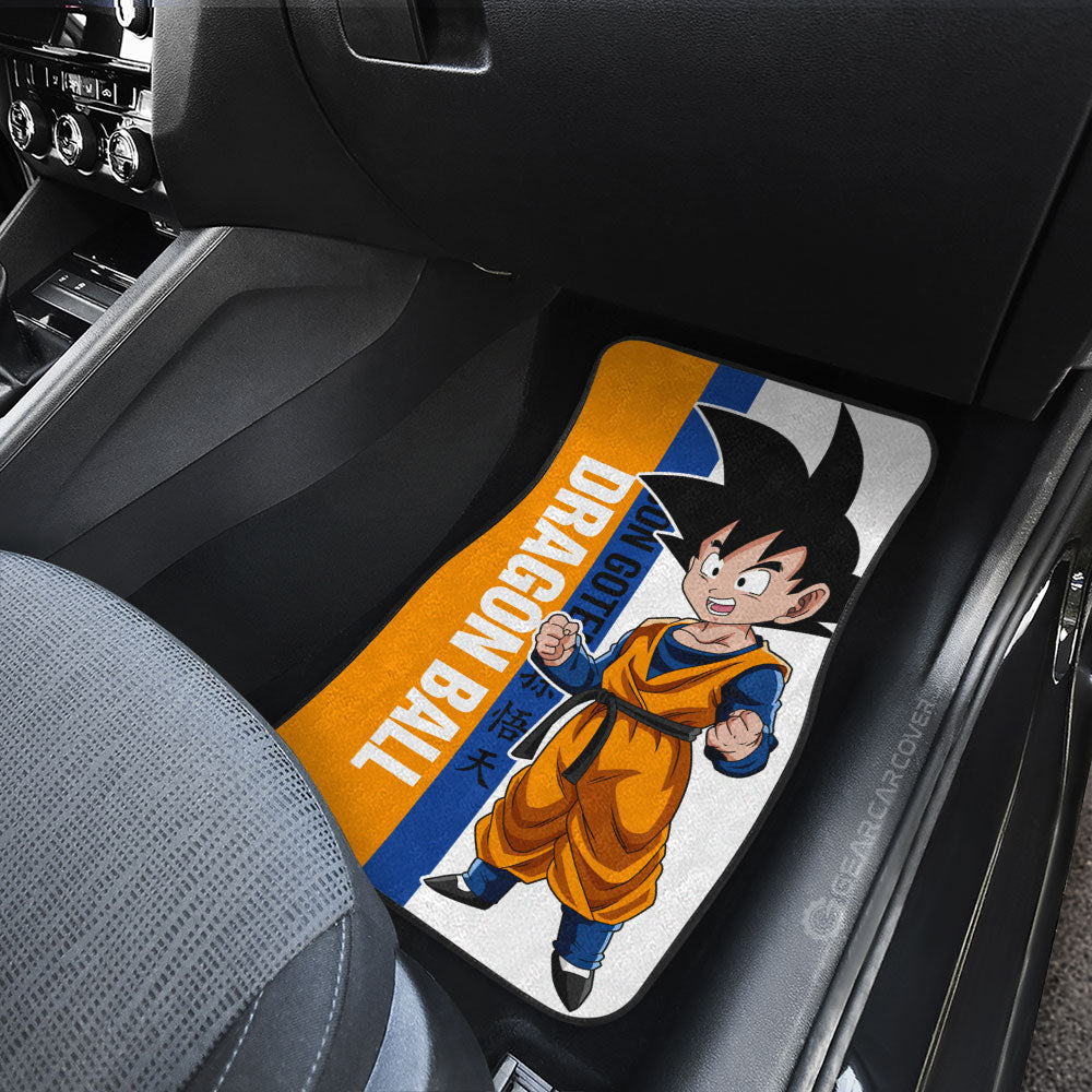 Goten Car Floor Mats Custom Dragon Ball Car Accessories For Anime Fans - Gearcarcover - 4
