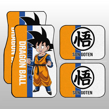 Goten Car Floor Mats Custom Dragon Ball Car Accessories For Anime Fans - Gearcarcover - 1