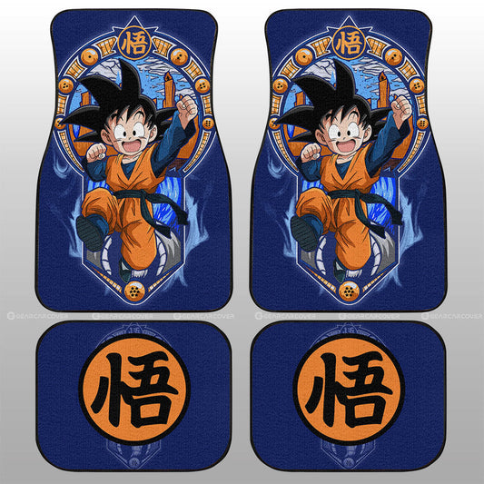Goten Car Floor Mats Custom Dragon Ball Car Interior Accessories - Gearcarcover - 1