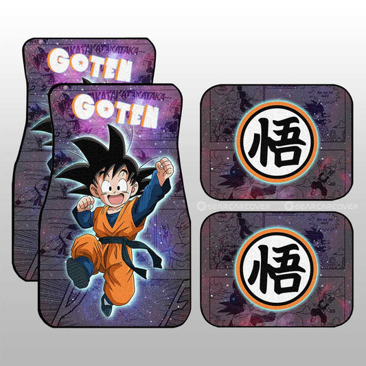 Goten Car Floor Mats Custom Galaxy Style Dragon Ball Anime Car Accessories - Gearcarcover - 1