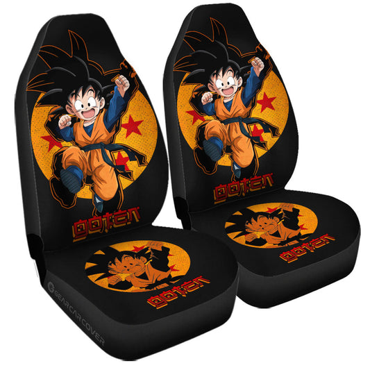 Goten Car Seat Covers Custom Dragon Ball Anime Car Accessories - Gearcarcover - 2