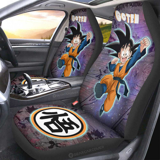 Goten Car Seat Covers Custom Galaxy Style Dragon Ball Anime Car Accessories - Gearcarcover - 2