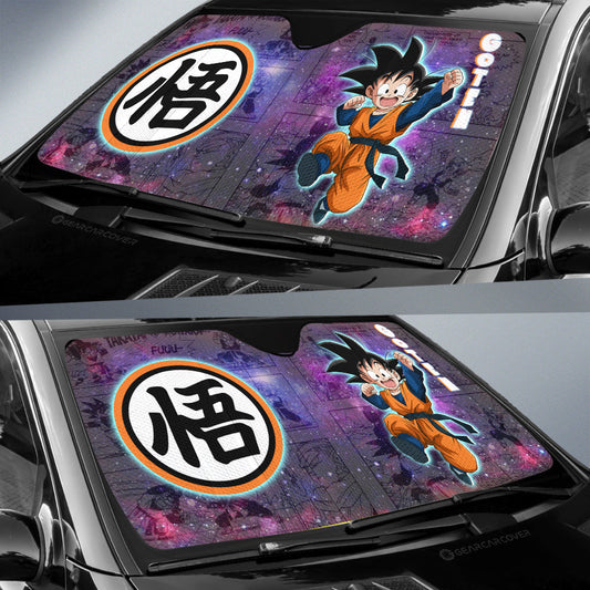 Goten Car Sunshade Custom Dragon Ball Anime Car Accessories Galaxy Style - Gearcarcover - 2