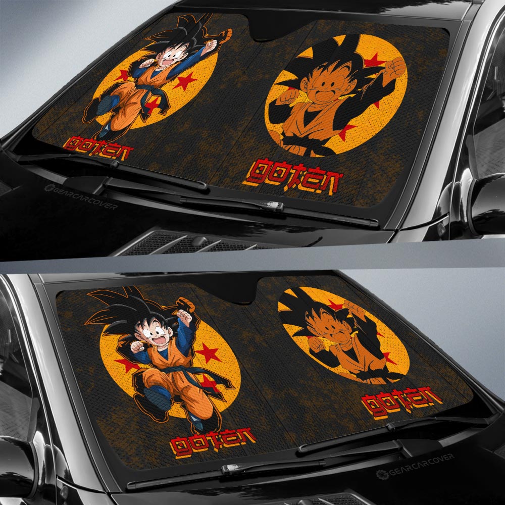 Goten Car Sunshade Custom Dragon Ball Anime Car Interior Accessories - Gearcarcover - 3