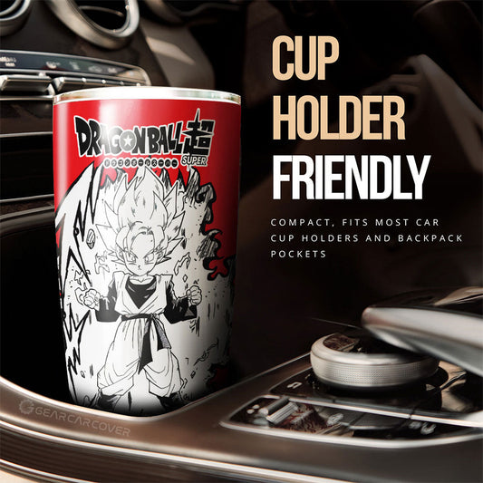 Goten Tumbler Cup Custom Dragon Ball Anime Car Accessories Manga Style - Gearcarcover - 2