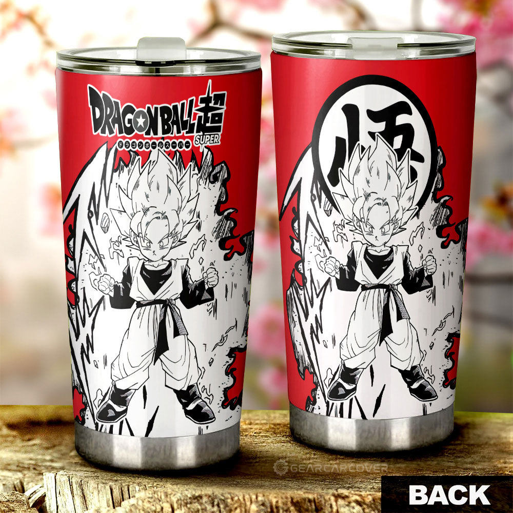 Goten Tumbler Cup Custom Dragon Ball Anime Car Accessories Manga Style - Gearcarcover - 3