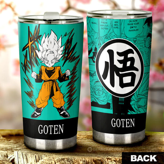 Goten Tumbler Cup Custom Dragon Ball Anime Manga Color Style - Gearcarcover - 1