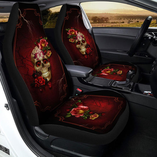 Gothic Floral Rose Car Seat Covers Custom Car Accessories - Gearcarcover - 2