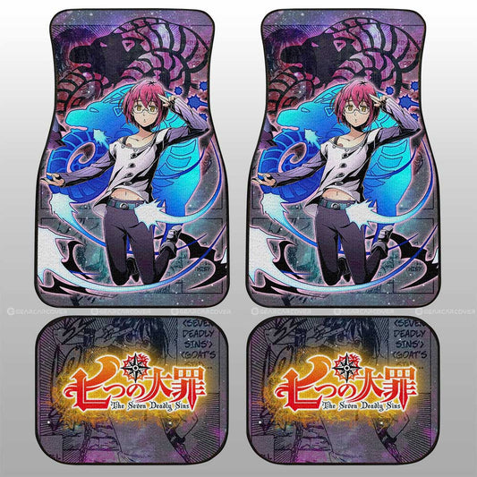 Gowther Car Floor Mats Custom Seven Deadly Sins Anime Galaxy Manga Style - Gearcarcover - 2