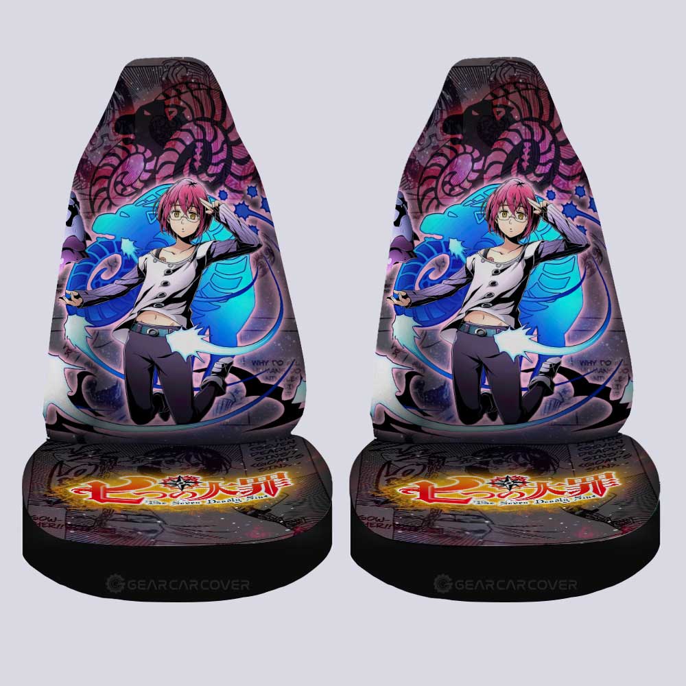 Gowther Car Seat Covers Custom Seven Deadly Sins Anime Galaxy Manga Style - Gearcarcover - 4