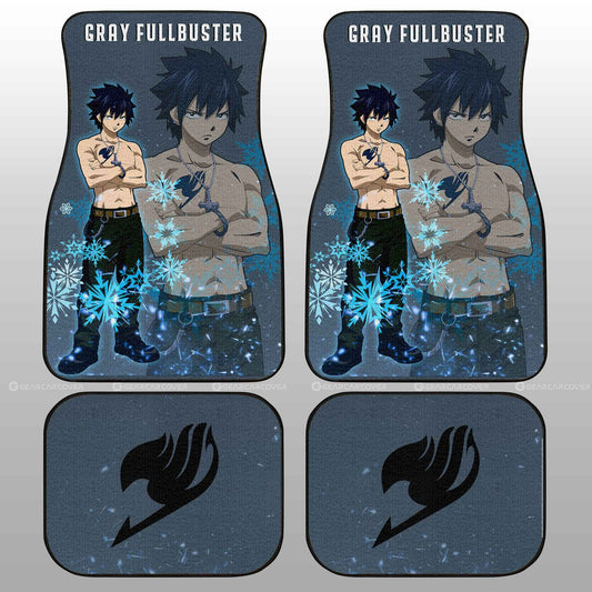 Gray Fullbuster Car Floor Mats Custom Fairy Tail Anime Car Accessories - Gearcarcover - 2
