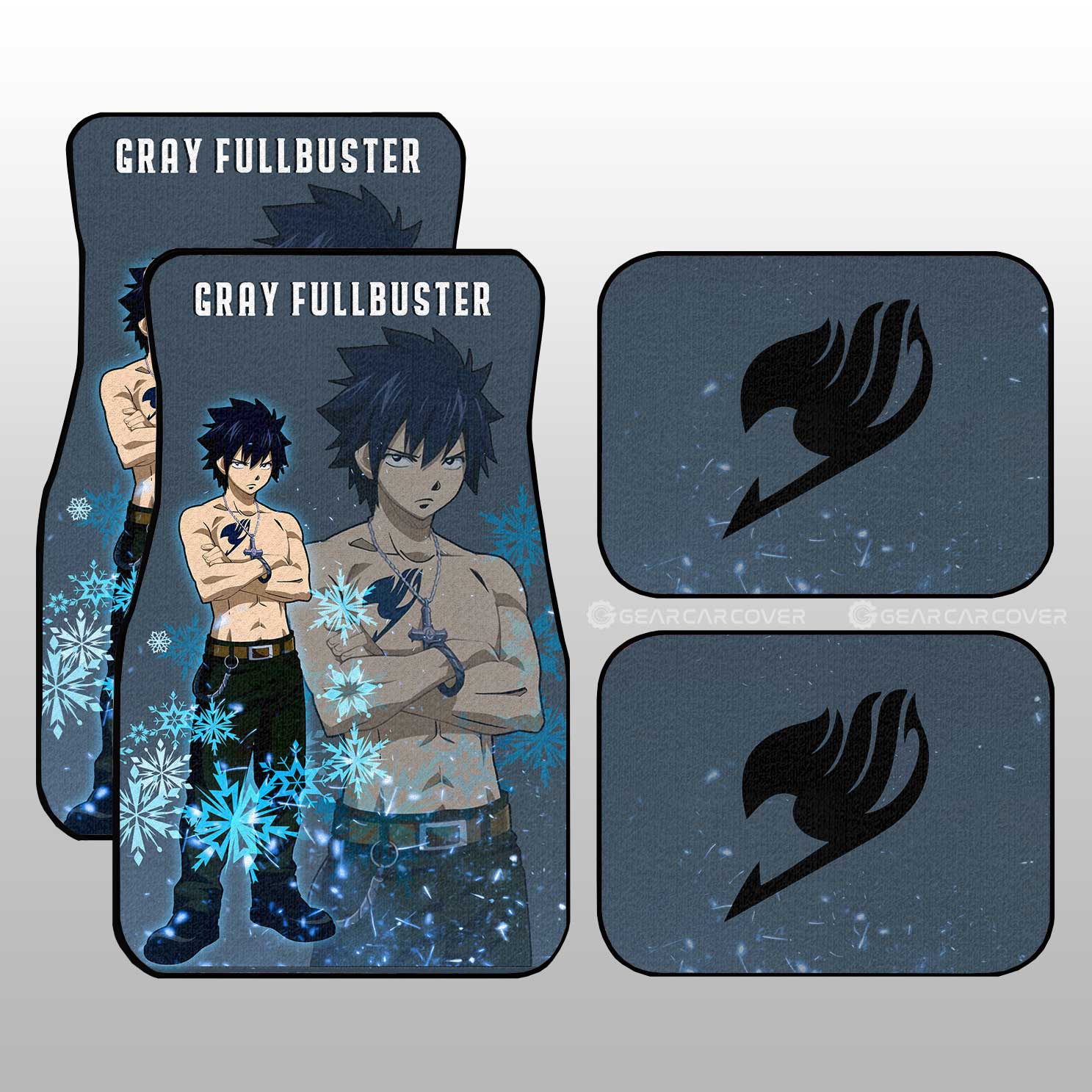 Gray Fullbuster Car Floor Mats Custom Fairy Tail Anime Car Accessories - Gearcarcover - 1