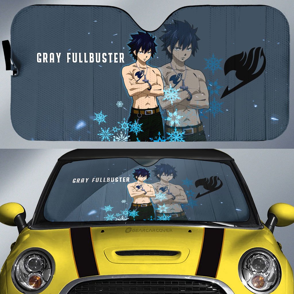 Gray Fullbuster Car Sunshade Custom Fairy Tail Anime Car Accessories - Gearcarcover - 1