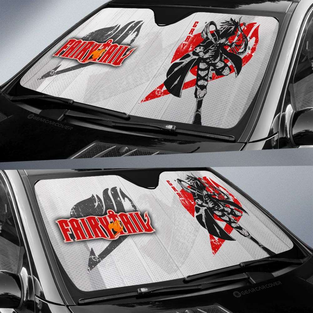 Gray Fullbuster Car Sunshade Custom Fairy Tail Anime Car Accessories - Gearcarcover - 3