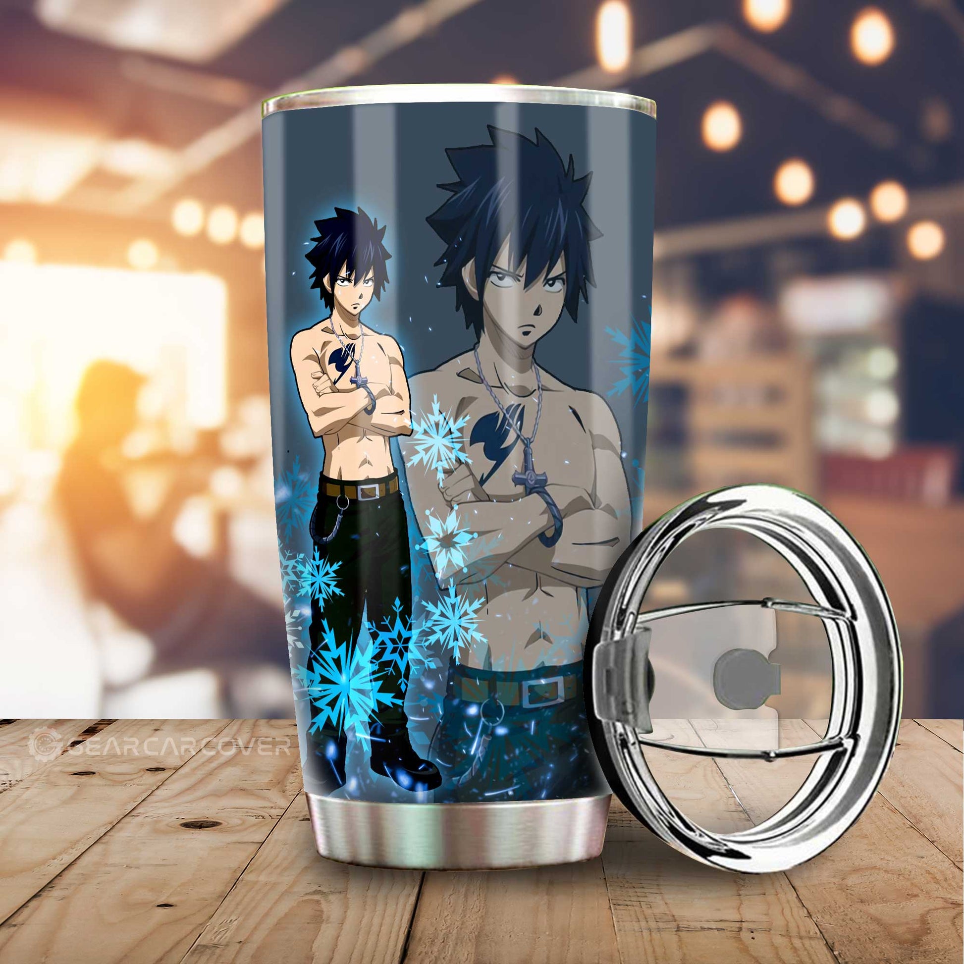 Gray Fullbuster Tumbler Cup Custom Fairy Tail Anime Car Accessories - Gearcarcover - 1
