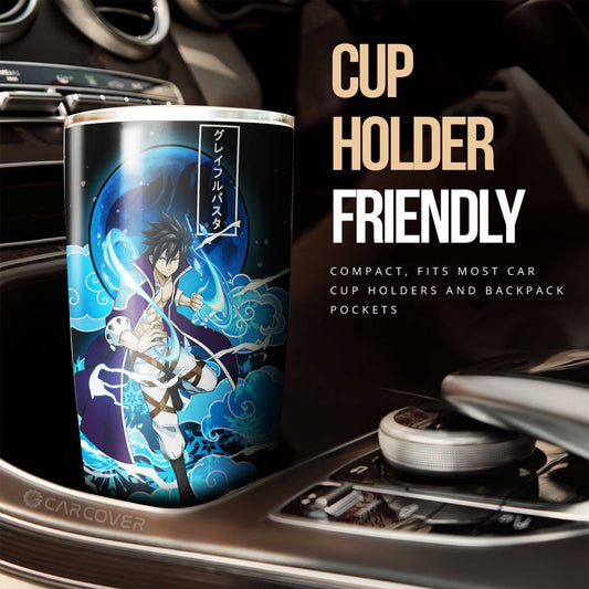 Gray Tumbler Cup Custom Anime Fairy Tail Car Accessories - Gearcarcover - 2