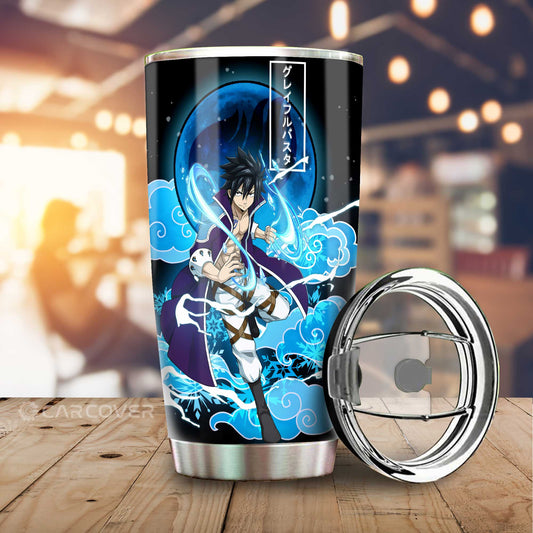 Gray Tumbler Cup Custom Anime Fairy Tail Car Accessories - Gearcarcover - 1