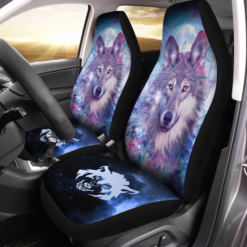 Gray Wolf Car Seat Covers Custom Car Interior Accessories - Gearcarcover - 2