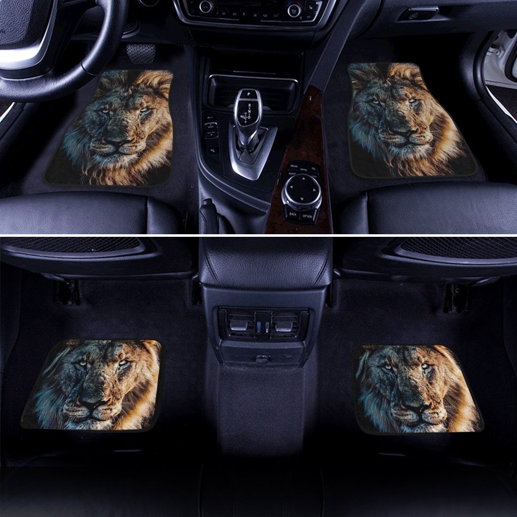 Great Dad Lion Car Floor Mats Custom Car Accessories Gift For Dad - Gearcarcover - 2