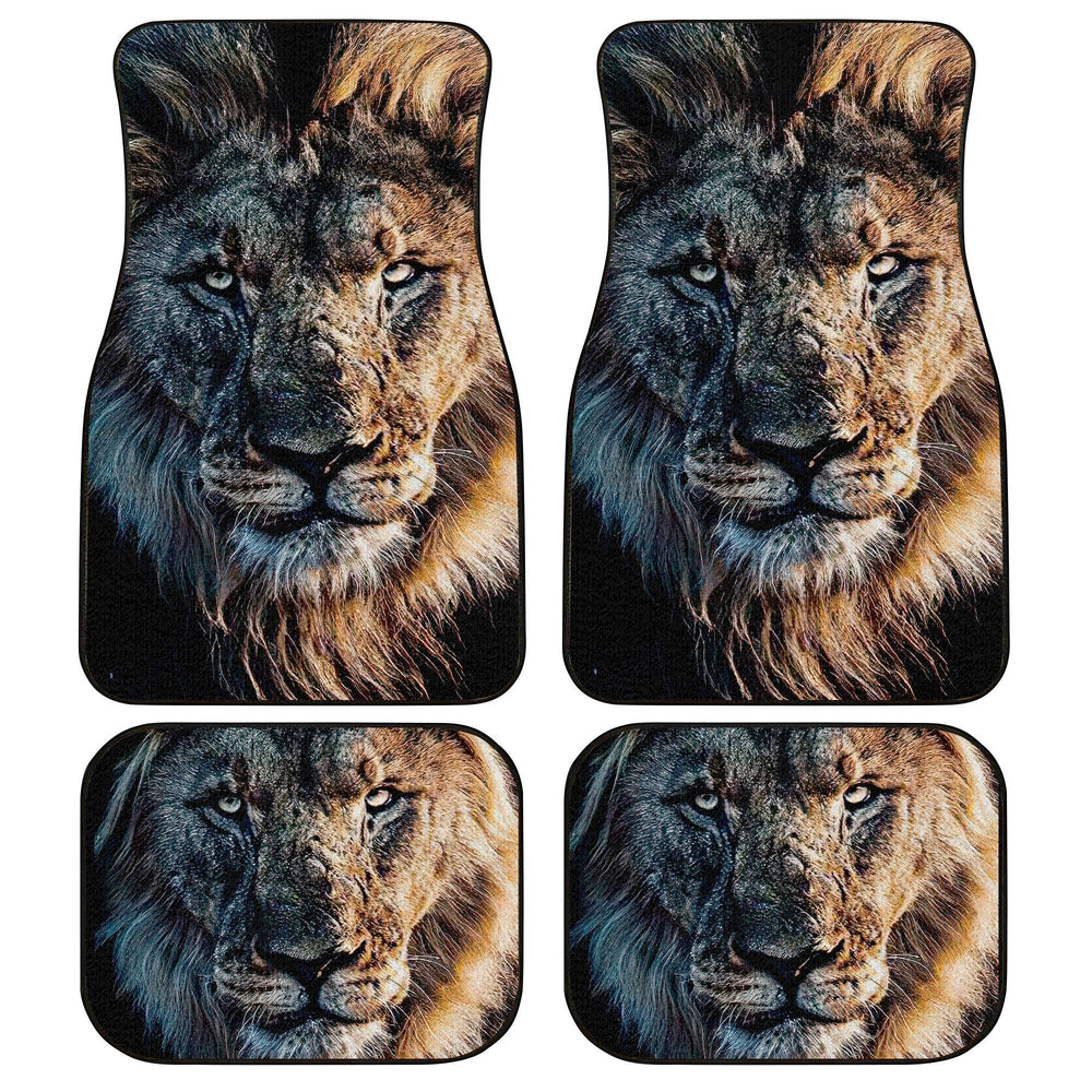 Great Dad Lion Car Floor Mats Custom Car Accessories Gift For Dad - Gearcarcover - 1