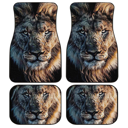 Great Dad Lion Car Floor Mats Custom Car Accessories Gift For Dad - Gearcarcover - 1