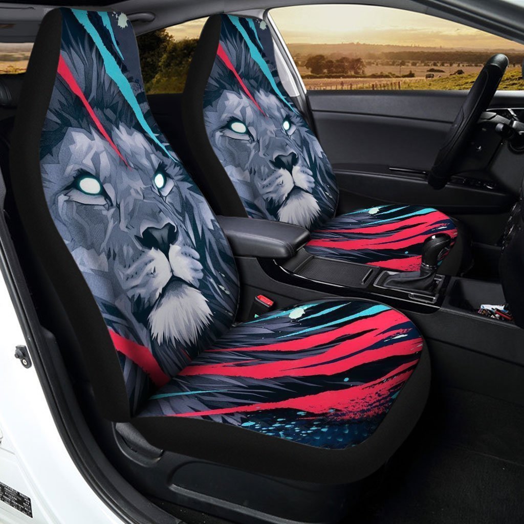 Great Gift For Dad Lion Car Seat Covers Custom Car Accessories - Gearcarcover - 2