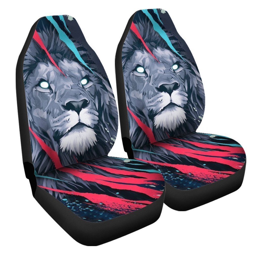 Great Gift For Dad Lion Car Seat Covers Custom Car Accessories - Gearcarcover - 3