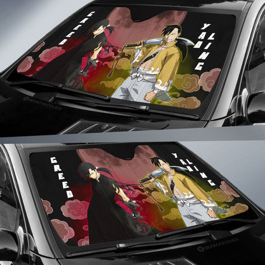 Greed And Ling Yao Car Sunshade Custom Fullmetal Alchemist Anime Car Accessories - Gearcarcover - 2